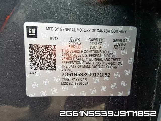 2G61N5S39J9171852