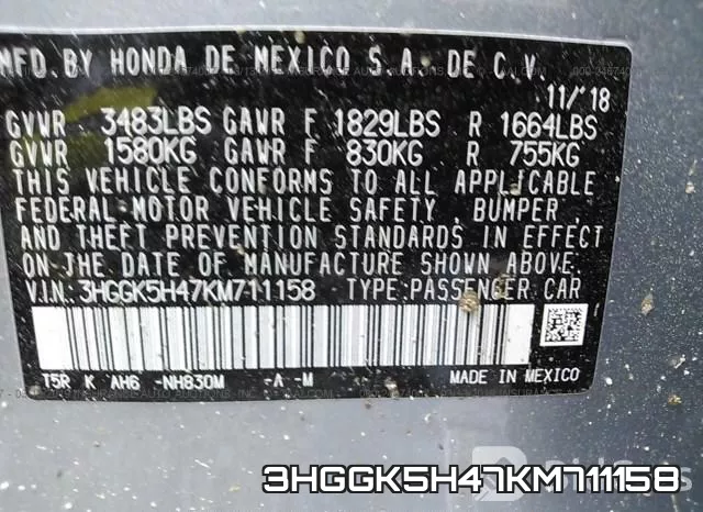3HGGK5H47KM711158