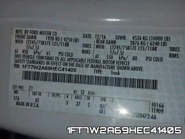 1FT7W2A69HEC41405