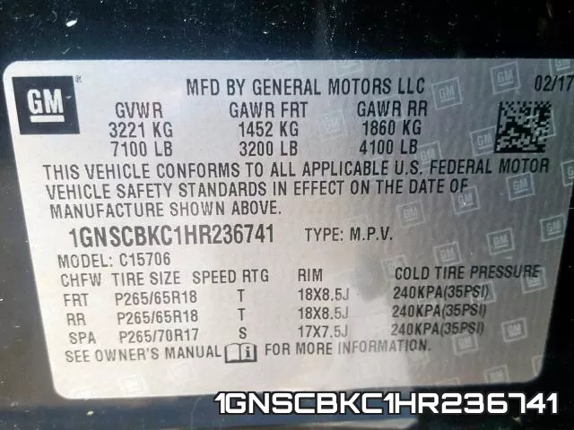 1GNSCBKC1HR236741
