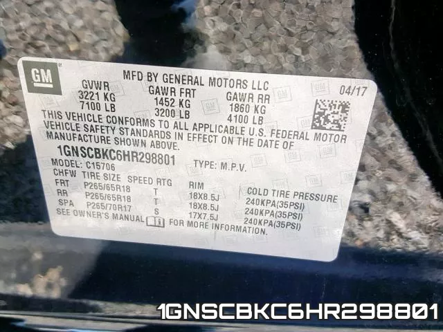 1GNSCBKC6HR298801
