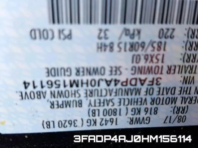 3FADP4AJ0HM156114