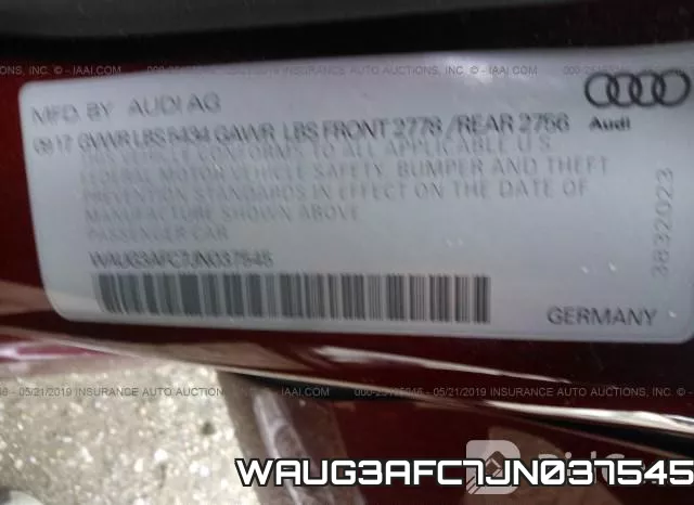 WAUG3AFC7JN037545