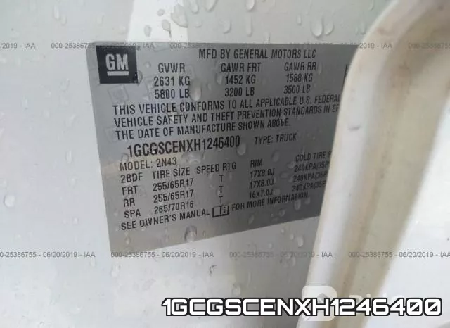 1GCGSCENXH1246400
