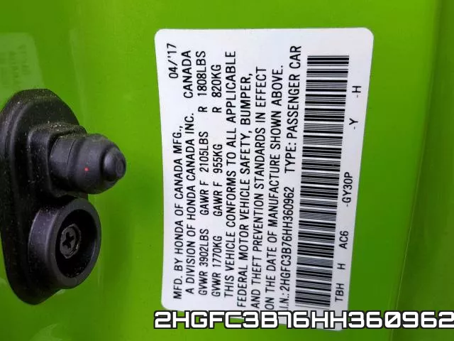 2HGFC3B76HH360962