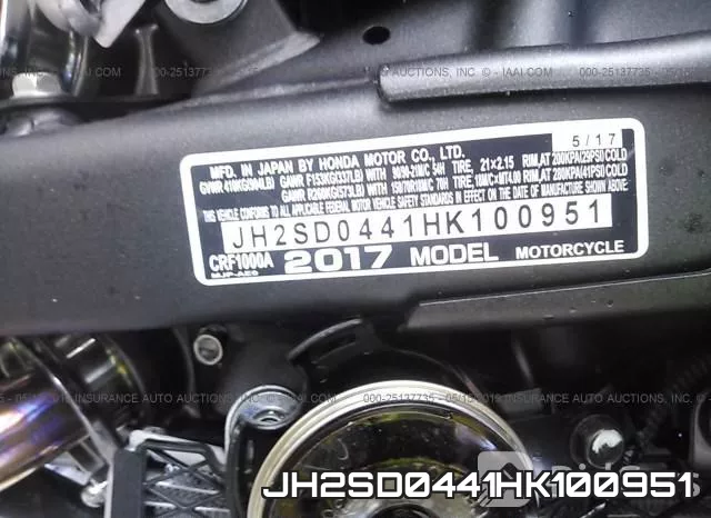 JH2SD0441HK100951