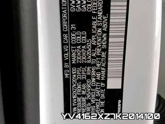YV4162XZ7K2014100