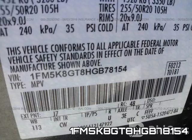 1FM5K8GT8HGB78154