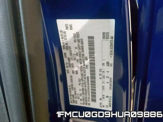1FMCU0GD9HUA09886