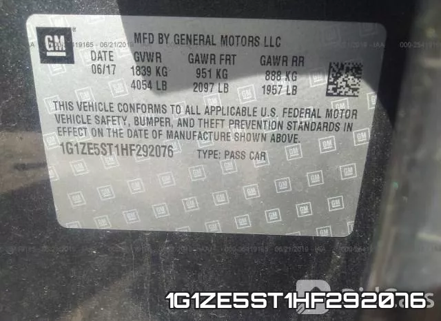 1G1ZE5ST1HF292076
