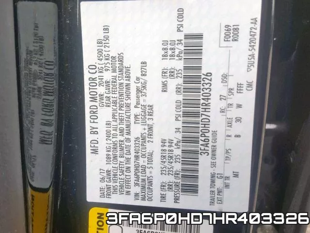 3FA6P0HD7HR403326