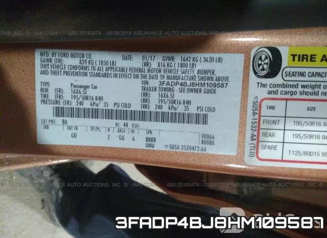 3FADP4BJ8HM109587