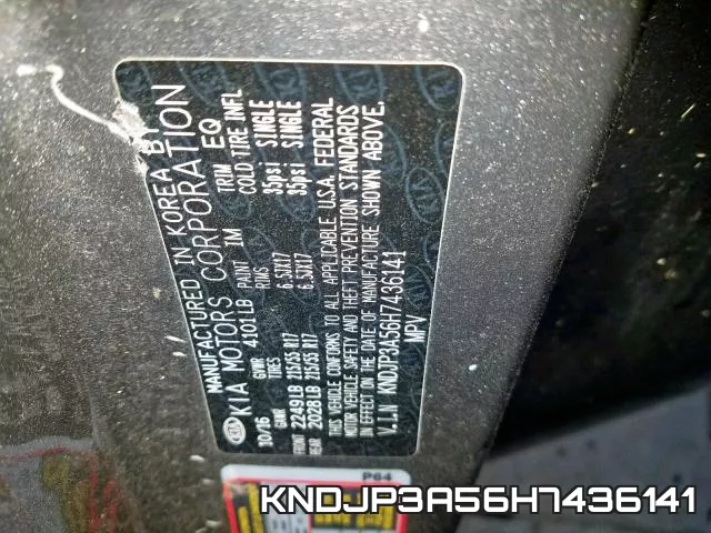 KNDJP3A56H7436141