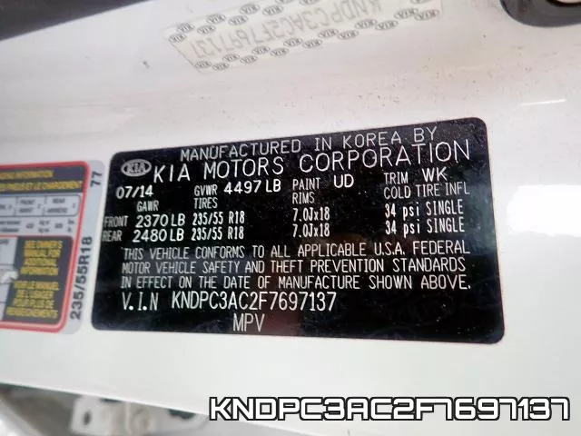KNDPC3AC2F7697137