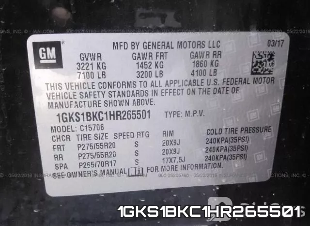 1GKS1BKC1HR265501