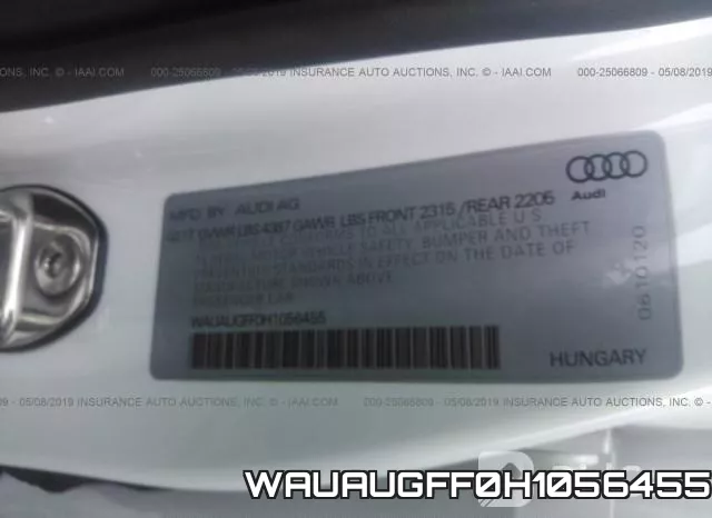 WAUAUGFF0H1056455