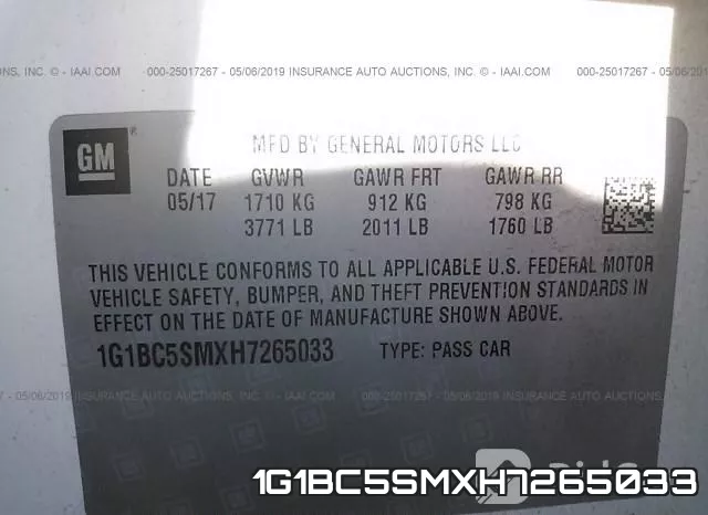 1G1BC5SMXH7265033