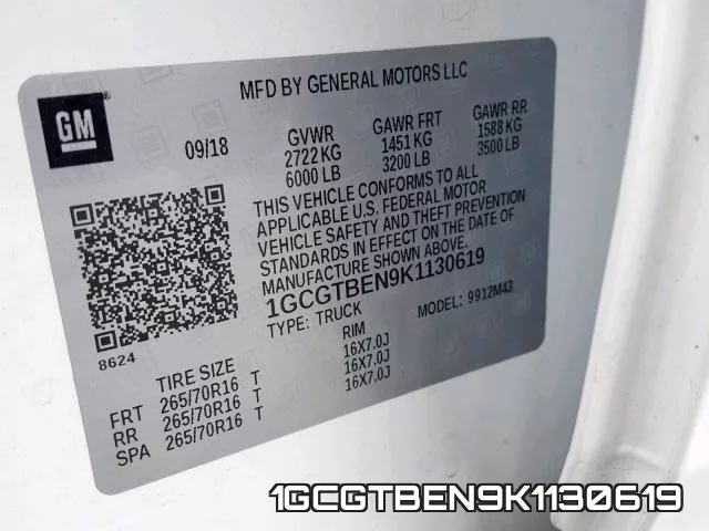 1GCGTBEN9K1130619