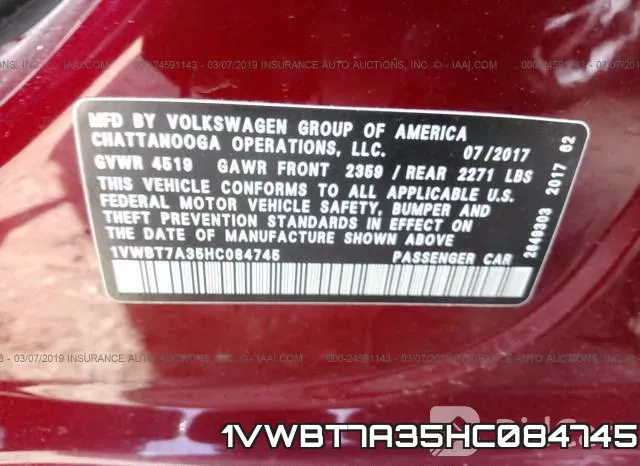 1VWBT7A35HC084745