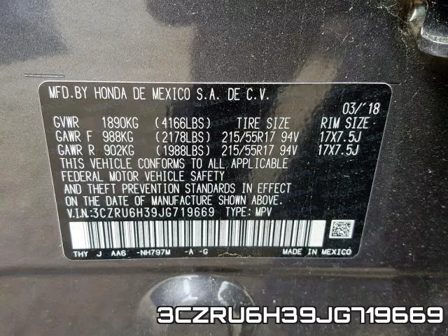 3CZRU6H39JG719669