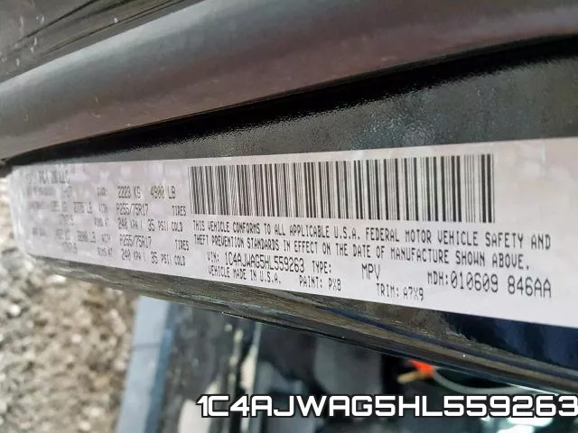 1C4AJWAG5HL559263