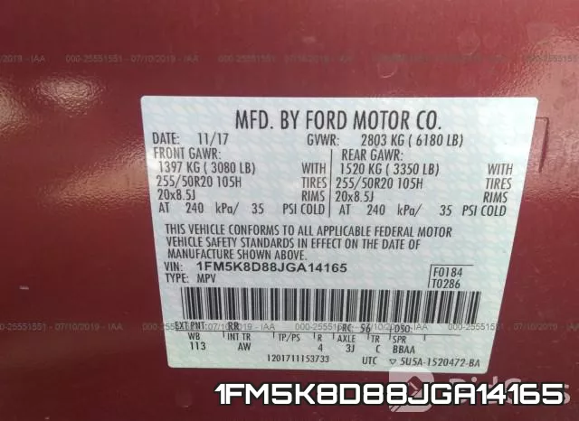 1FM5K8D88JGA14165