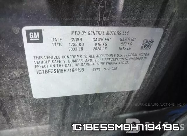 1G1BE5SM8H7194196