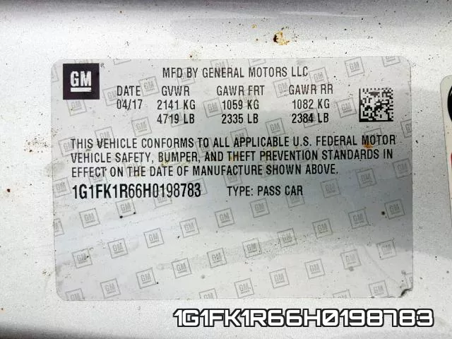 1G1FK1R66H0198783