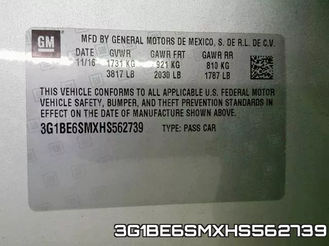 3G1BE6SMXHS562739