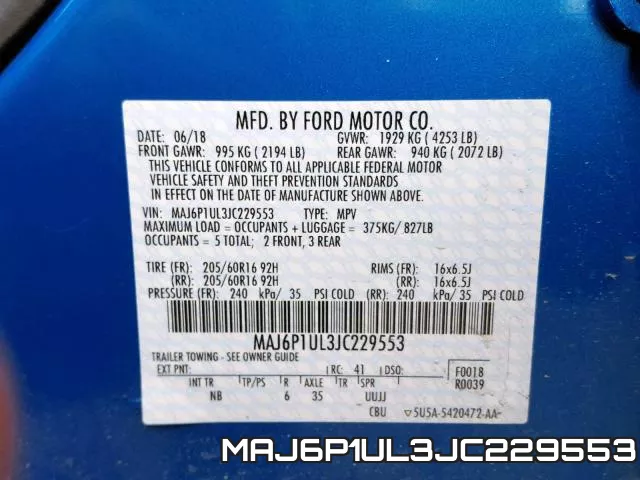 MAJ6P1UL3JC229553