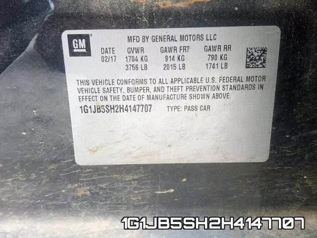 1G1JB5SH2H4147707