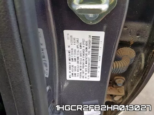 1HGCR2F82HA013027
