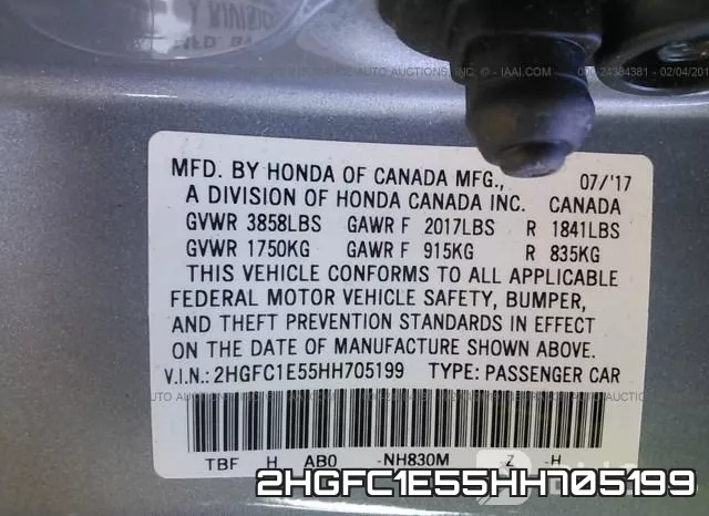 2HGFC1E55HH705199