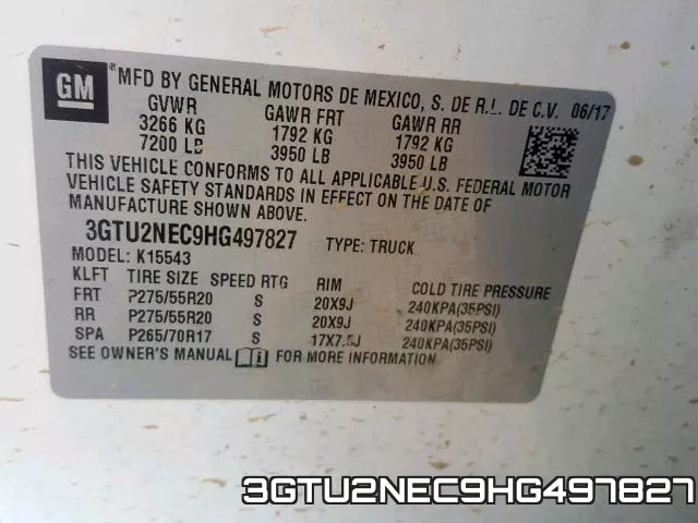 3GTU2NEC9HG497827