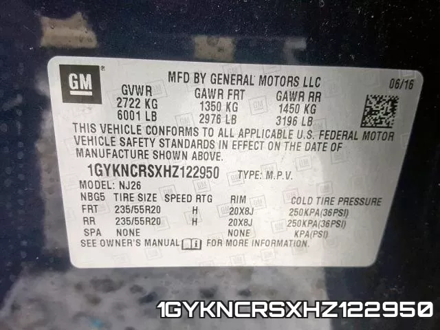 1GYKNCRSXHZ122950