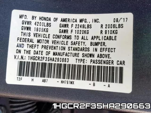 1HGCR2F35HA290663