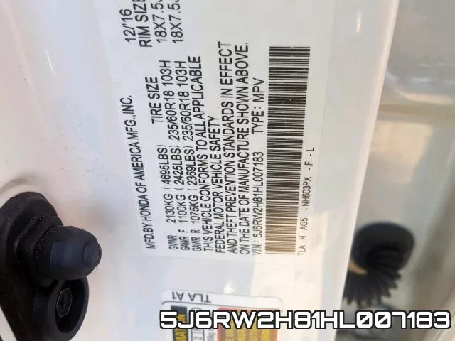 5J6RW2H81HL007183