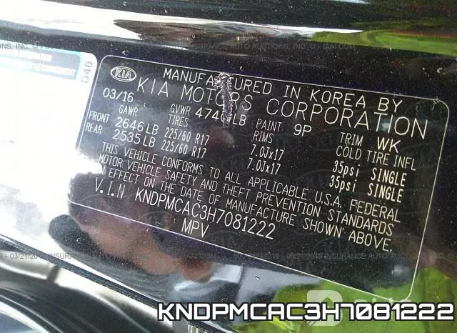 KNDPMCAC3H7081222