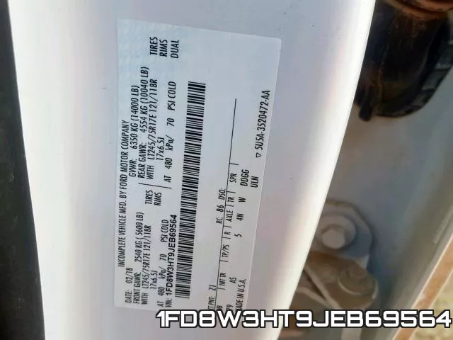 1FD8W3HT9JEB69564