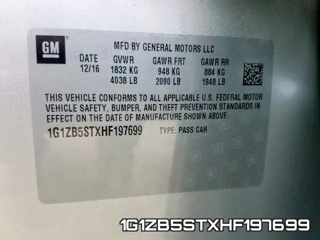 1G1ZB5STXHF197699