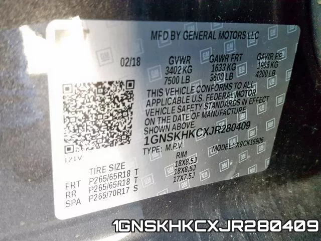 1GNSKHKCXJR280409