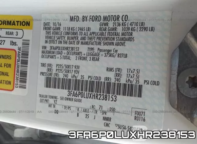 3FA6P0LUXHR238153