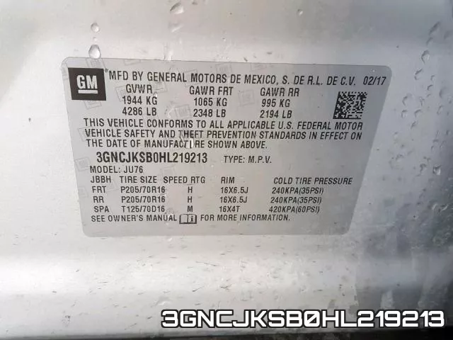 3GNCJKSB0HL219213