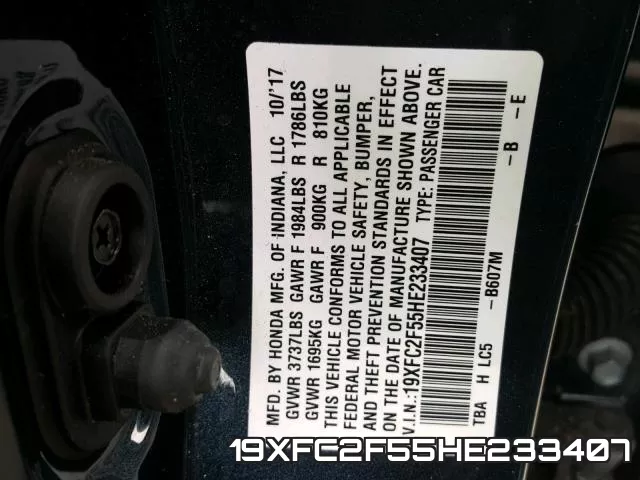 19XFC2F55HE233407