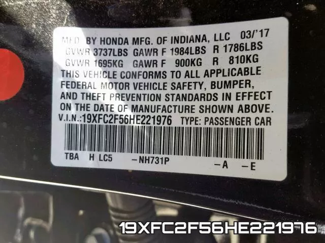 19XFC2F56HE221976