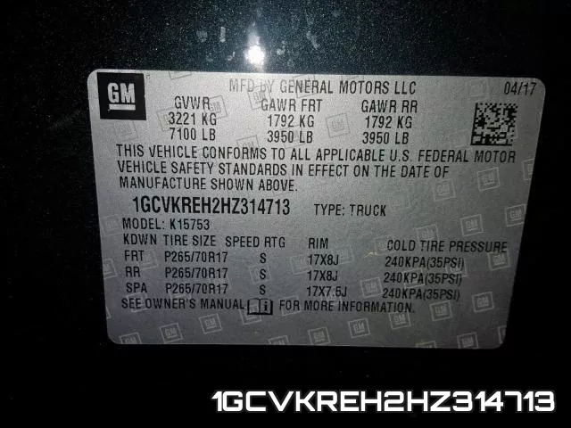 1GCVKREH2HZ314713