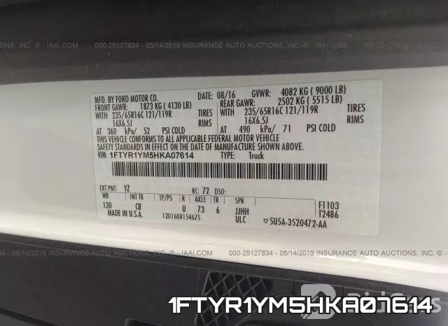 1FTYR1YM5HKA07614