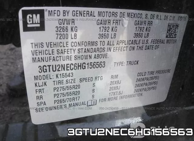 3GTU2NEC6HG156563