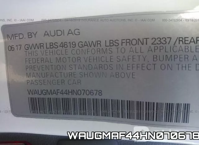 WAUGMAF44HN070678