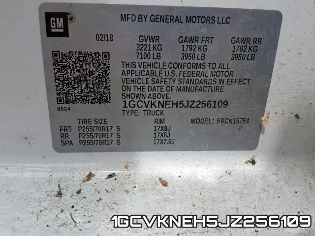 1GCVKNEH5JZ256109